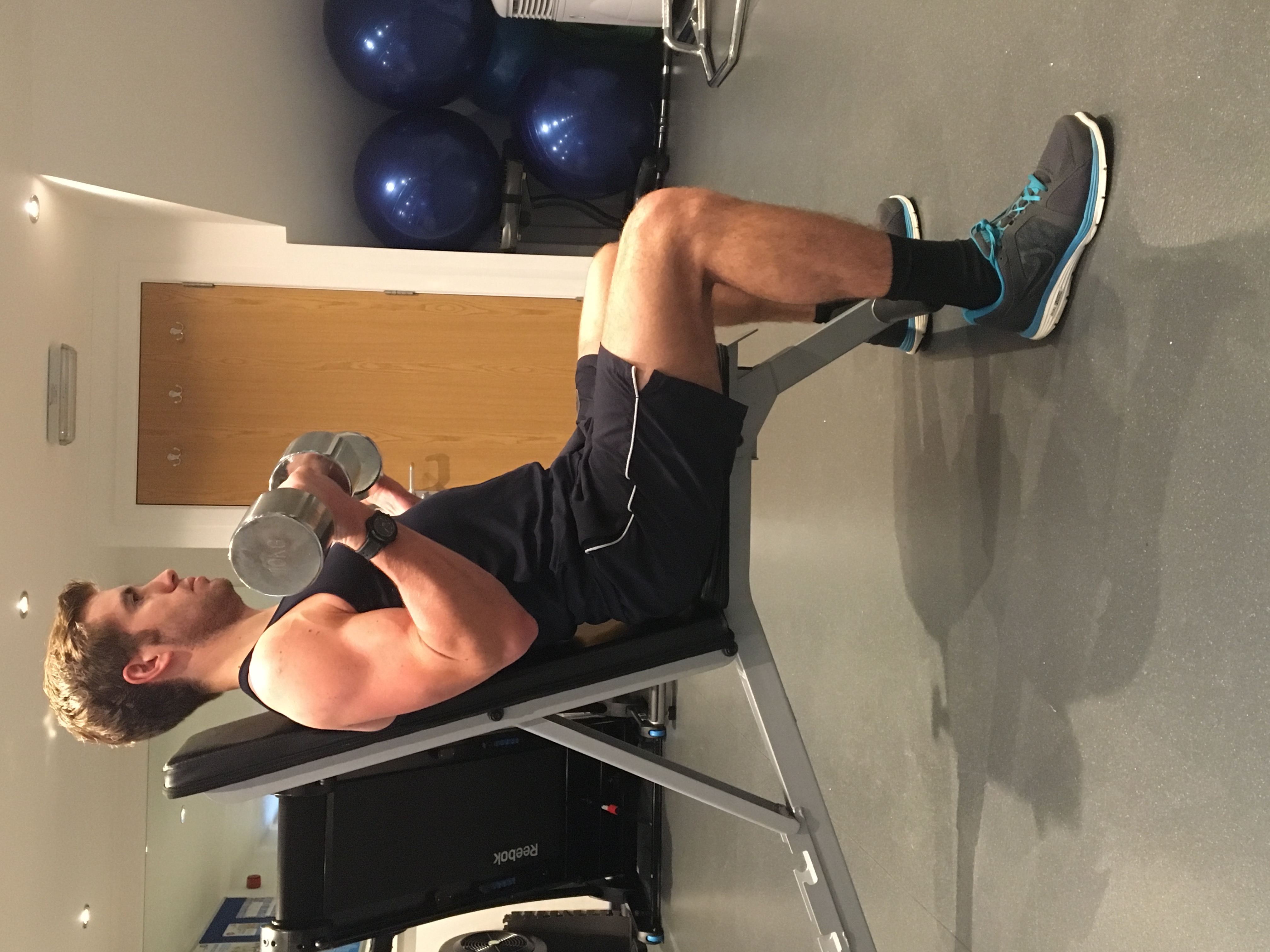 Seated Bicep Curl - G4 Physiotherapy & Fitness