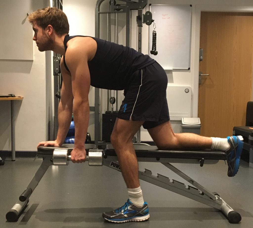 One Arm Dumbbell Row G4 Physiotherapy & Fitness