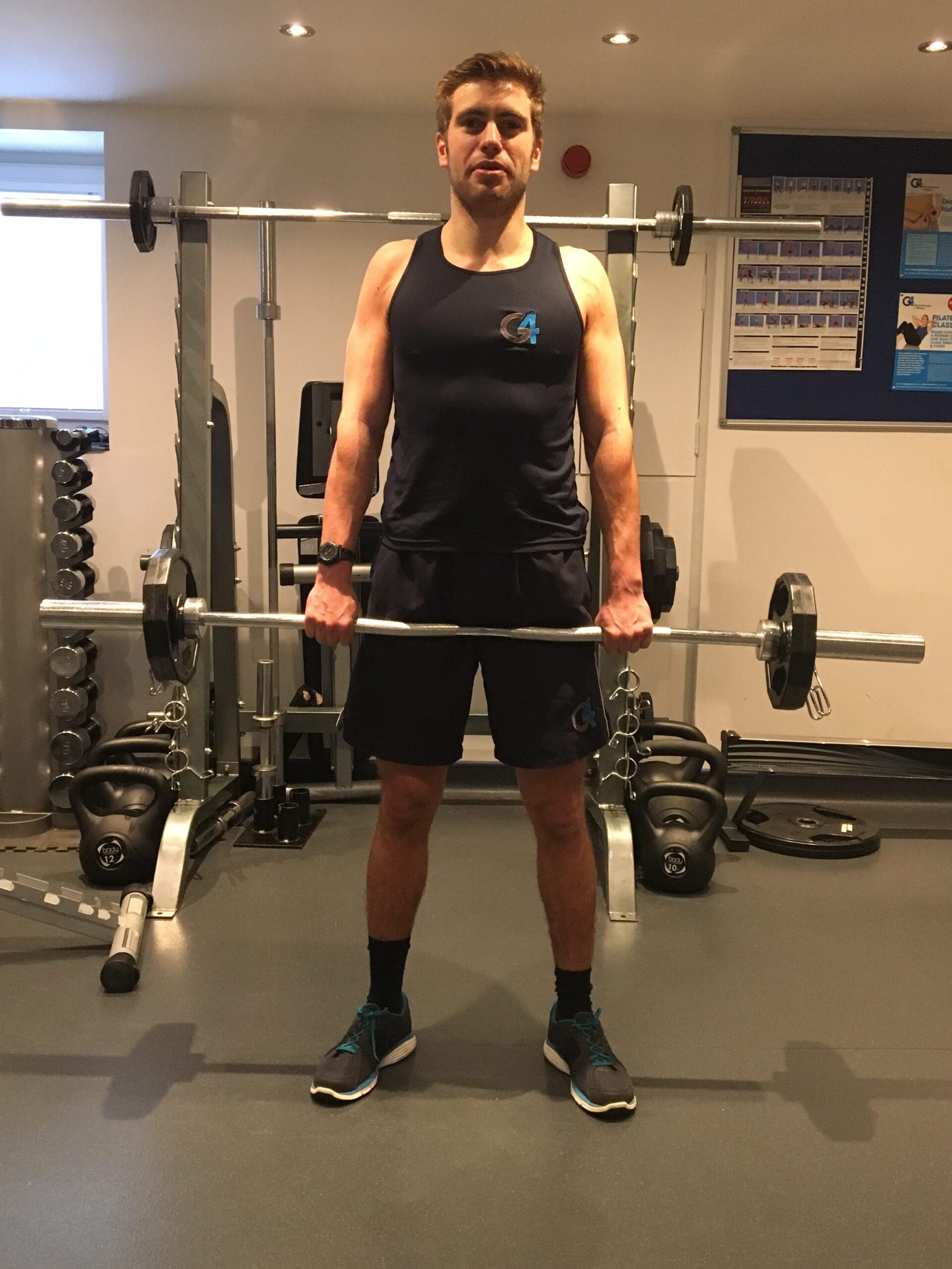 REVERSE BARBELL BICEP CURL G4 Physiotherapy & Fitness